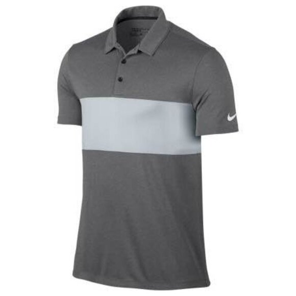 Nike Mens Breathe Gray Polo Shirt Size Large - Picture 1 of 6
